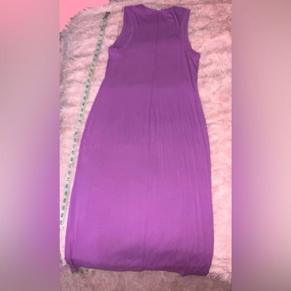 ✨💫🌸PURPLE SLEEVELESS SCOOP NECK SHEATH MIDI DRESS🌸💫✨ - Picture 5 of 8